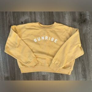 Billabong Sunrise Sunset cropped crewneck size large